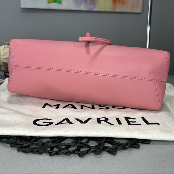 NWT- MANSUR GAVRIEL CALF LADY BAG — PEONY TOP HANDLE CROSSBODY - Picture 14 of 16